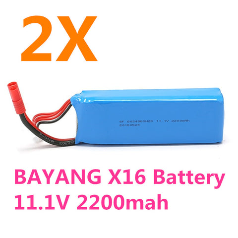 2pcs 11.1V 2200mAh Battery BAYANGTOYS X16