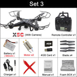 X5C RC Drone with 720P HD Camera or X5 without