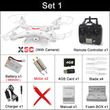 X5C RC Drone with 720P HD Camera or X5 without